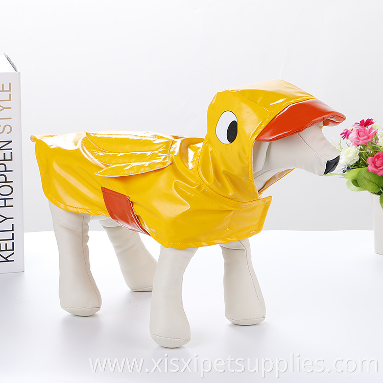 Waterproof Pet Raincoat Duck cosplay Dog Raincoat with Hood